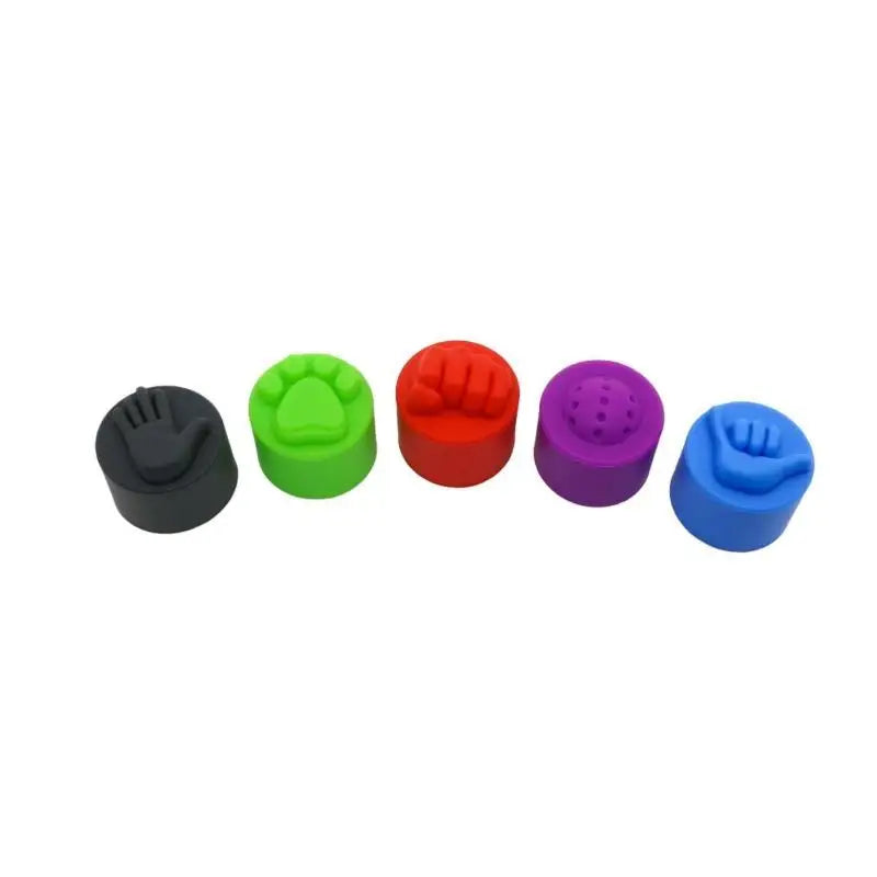 5pcs Color-Coded Pickleball Paddle End Caps Suitable For Paddles, Hot- Durable Balance Enhancing Handle Tips With Slap Cap
