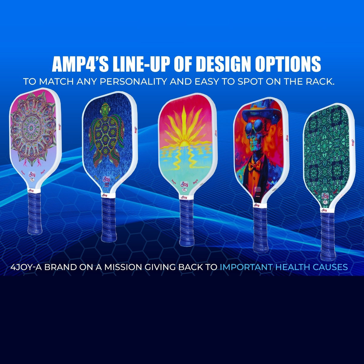 AMP4 Pickleball Paddle - Sunset