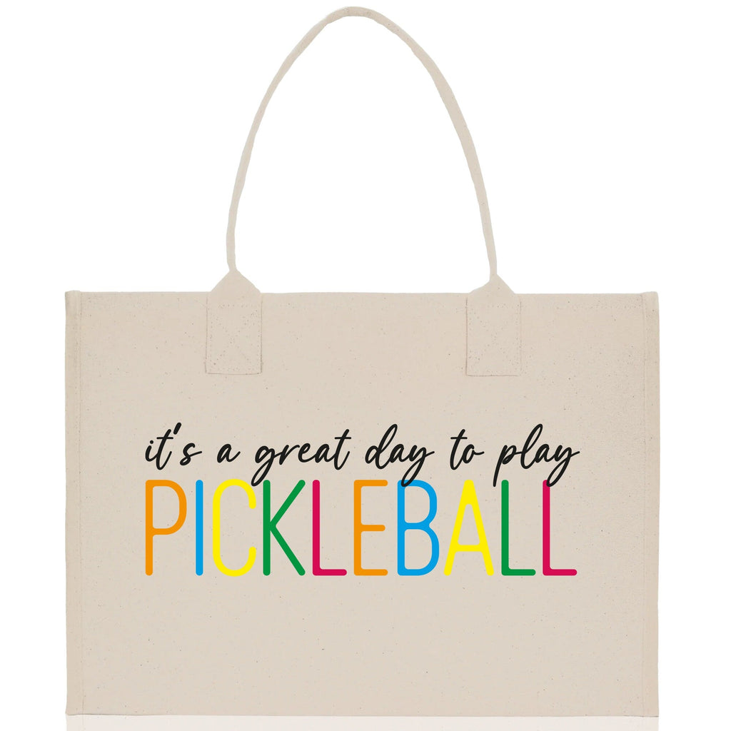 Pickleball Cotton Canvas Tote Bag Pickleball Party Favors Pickleball Player Gift Bag Pickleball Lovers Gift Bag Pickleball Gift Idea