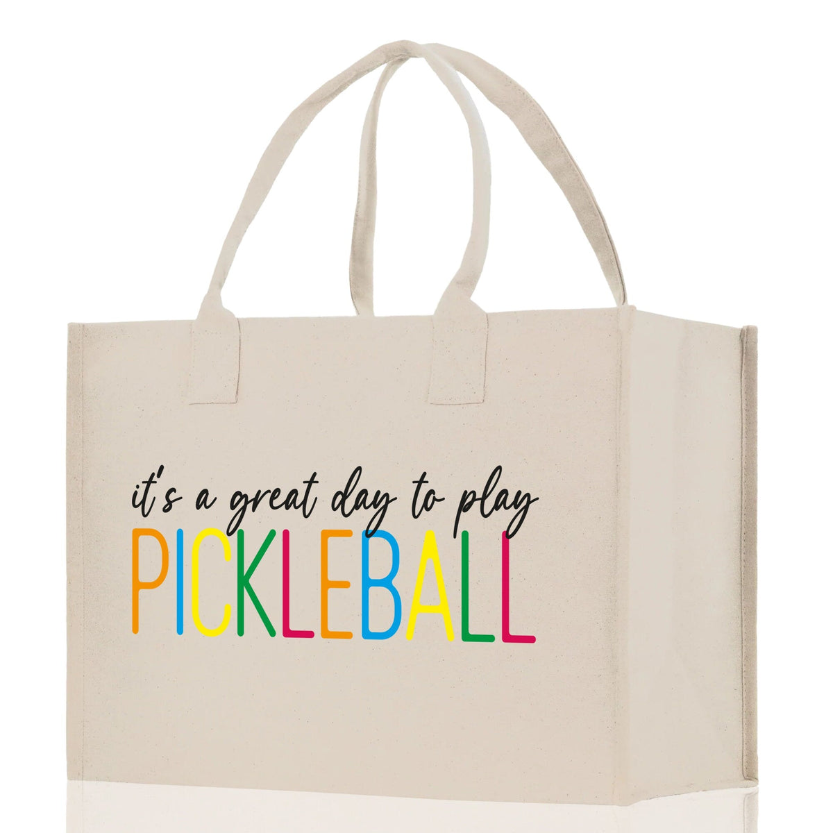 Pickleball Cotton Canvas Tote Bag Pickleball Party Favors Pickleball Player Gift Bag Pickleball Lovers Gift Bag Pickleball Gift Idea