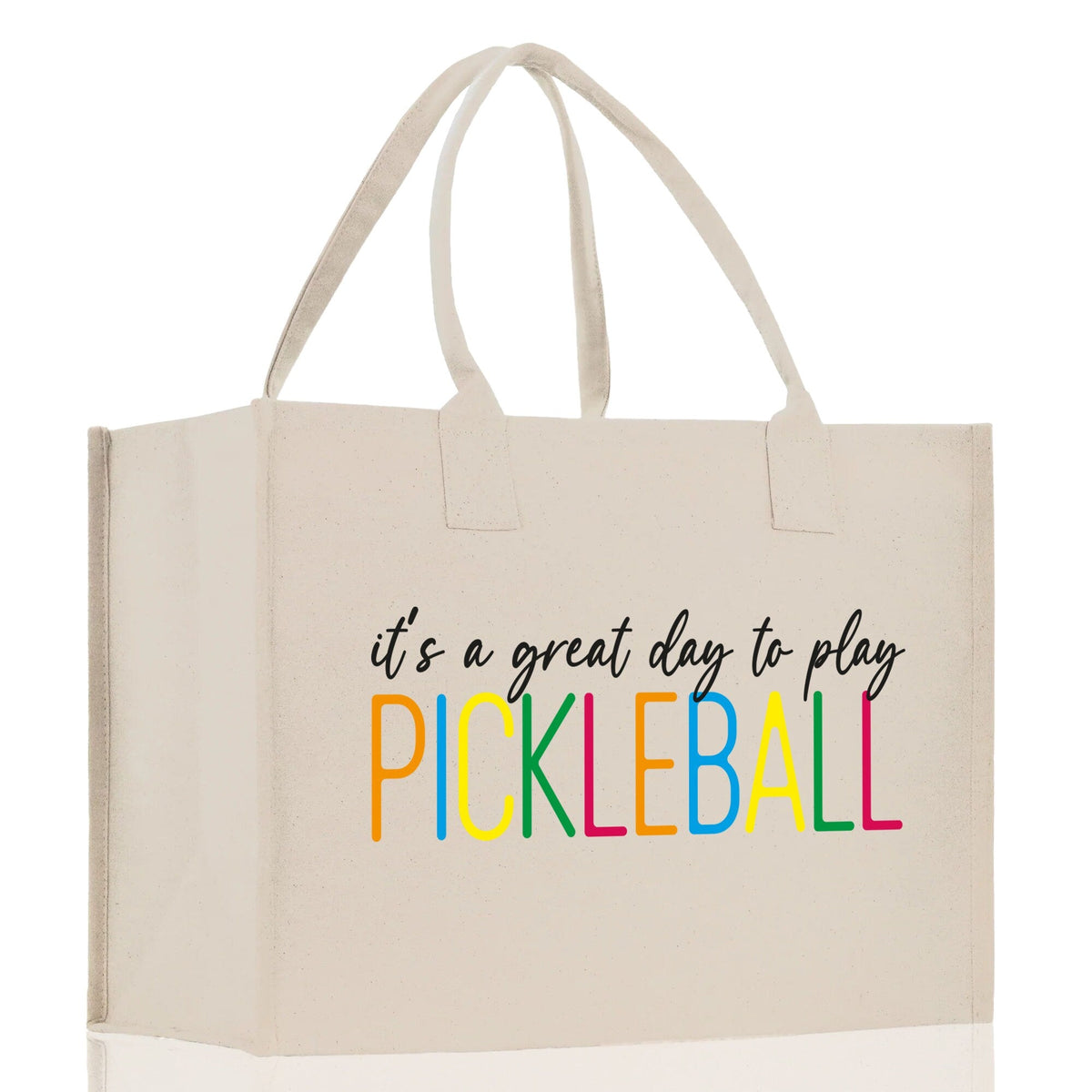 Pickleball Cotton Canvas Tote Bag Pickleball Party Favors Pickleball Player Gift Bag Pickleball Lovers Gift Bag Pickleball Gift Idea