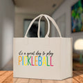 Pickleball Cotton Canvas Tote Bag Pickleball Party Favors Pickleball Player Gift Bag Pickleball Lovers Gift Bag Pickleball Gift Idea