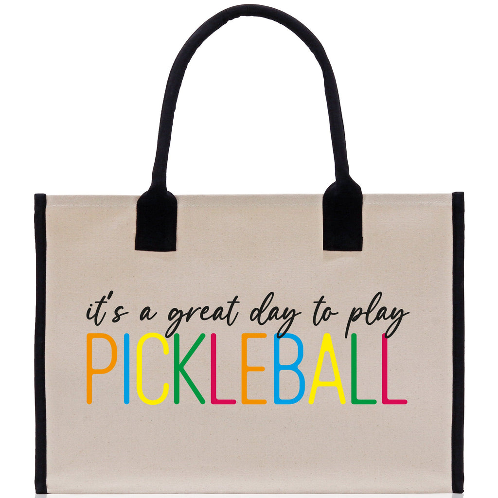 Pickleball Tote Bag Personalized Pickleball Party Favors Custom Pickleball Player Gift Pickleball Cotton Canvas Tote Bag