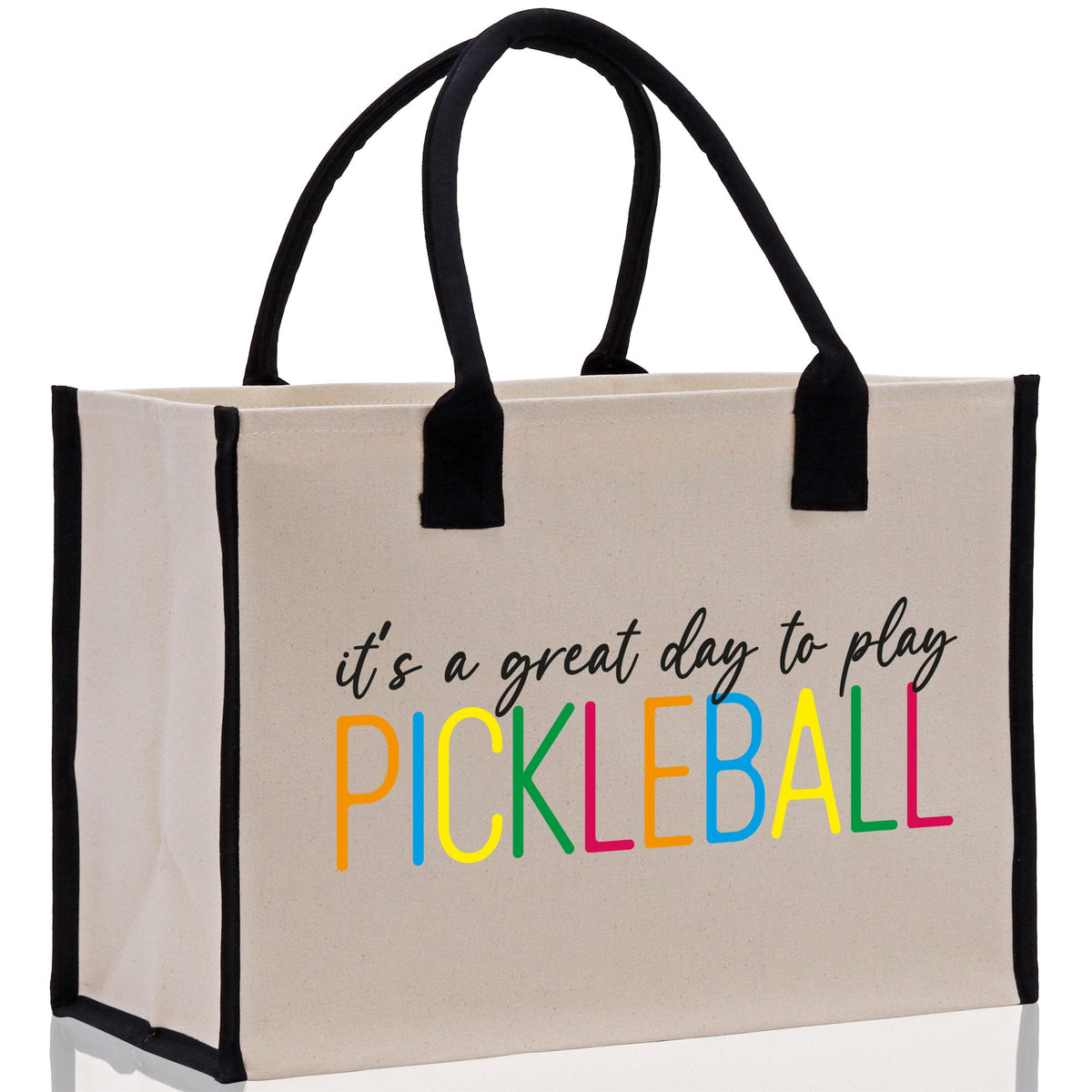 Pickleball Tote Bag Personalized Pickleball Party Favors Custom Pickleball Player Gift Pickleball Cotton Canvas Tote Bag