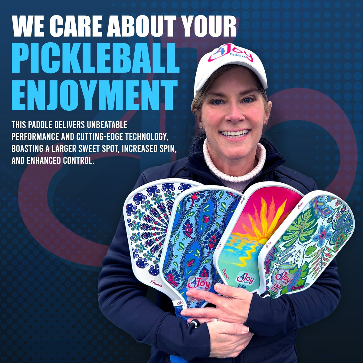 White Palm 4Joy Pickleball Paddle Premio Series