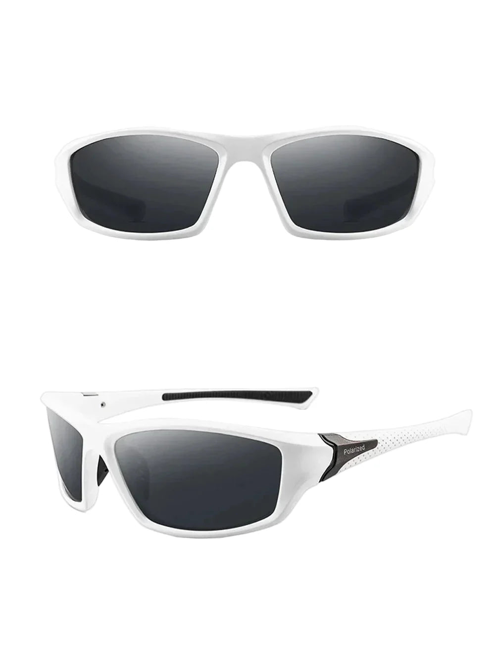 Polarized Goggle-Style Sunglasses | UV Protection Mirror Lens Eyewear