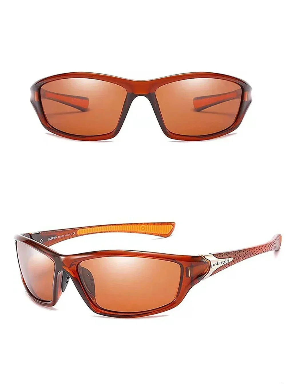 Polarized Goggle-Style Sunglasses | UV Protection Mirror Lens Eyewear